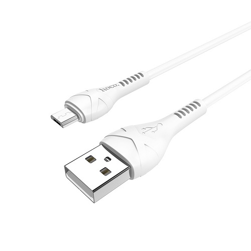 

Кабель интерфейсный USB 2.0 Hoco X37 6931474710505 AM/MicroBm, белый, 1м, X37