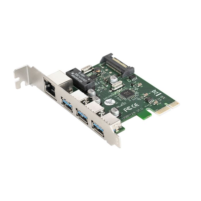 

Контроллер Exegate EXE-361 EX283714RUS PCI-E 2.0, 3*USB3.0 ext + LAN UTP 1000Mbps, раз.доп.пит.(OEM), EXE-361