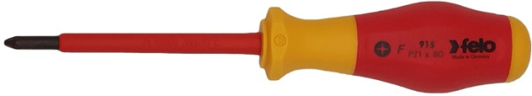 Изображение товара Отвертка Felo 91510290 диэлектрическая крестовая для электромонтажных работ