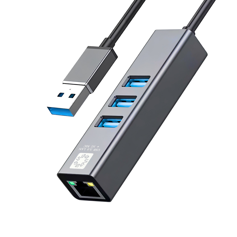 

Сетевая карта 5bites UA3-45-11BK USB3.0 / 3*USB3.0 / RJ45 1G / AL / GREY, UA3-45-11BK