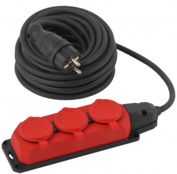 

Удлинитель ЭРА Б0057580 3х10м с заземлением IP44 КГ 3х1.5 каучук UK-3e-3x1.5-10m-IP44(KG), Б0057580