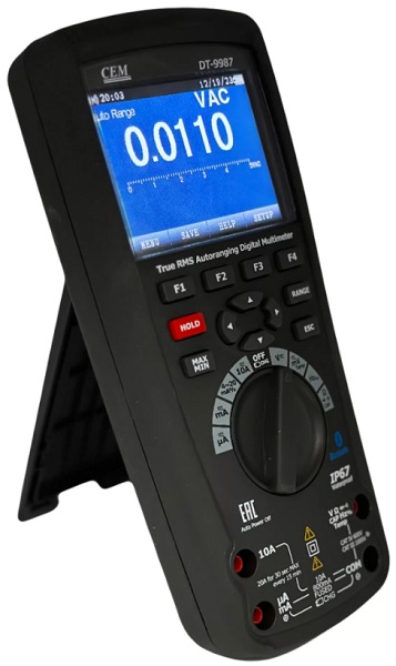

Мультиметр CEM DT-9987 CEM 875290 Профессиональный промышленный True RMS с цветным ЖК-дисплеем TFT, DT-9987