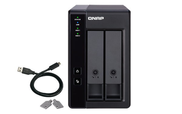 

Модуль расширения USB 3.0 QNAP TR-002 2 отсека 3,5"/2,5", с поддержкой аппаратного RAID, настольное исполнение. Для NAS и PC, TR-002