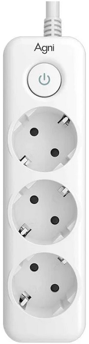 

Сетевой фильтр AGNI TP-FD3E-2m-white 3 розетки, 16А, 4000Вт, 220-250В, 2 м, 3x1,5mm2, белый, TP-FD3E-2m-white