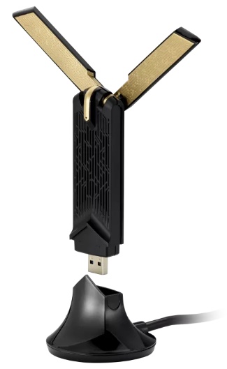 

Адаптер ASUS USB-AX56 90IG06H0-MO0R10 802.11ax, 567 + 1201 Mbps USB 3.0 adapter + внешняя антенна, USB-AX56