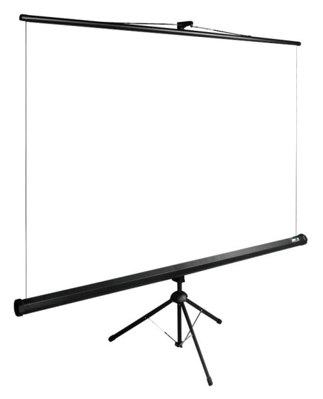 Изображение товара Экран Cactus CS-PSTE-160X160-BK Натяжной напольный для презентаций 92 дюйма