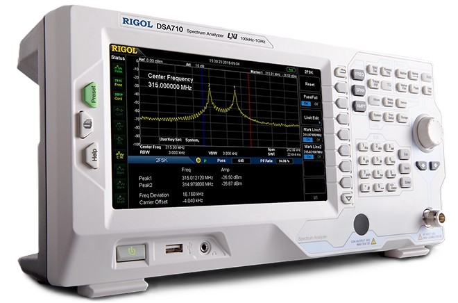 

Анализатор спектра Rigol DSA710 Frequency range: 100kHz - 1GHz., DSA710