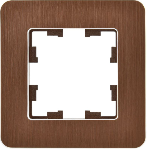 Изображение товара Рамка одинарная IEK BR-M12-M-21-K30 коричневая IP20