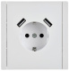 фото Розетка с заземлением с 2 USB  IEK FP-R14-16-U21-D31-K01 в Волгограде