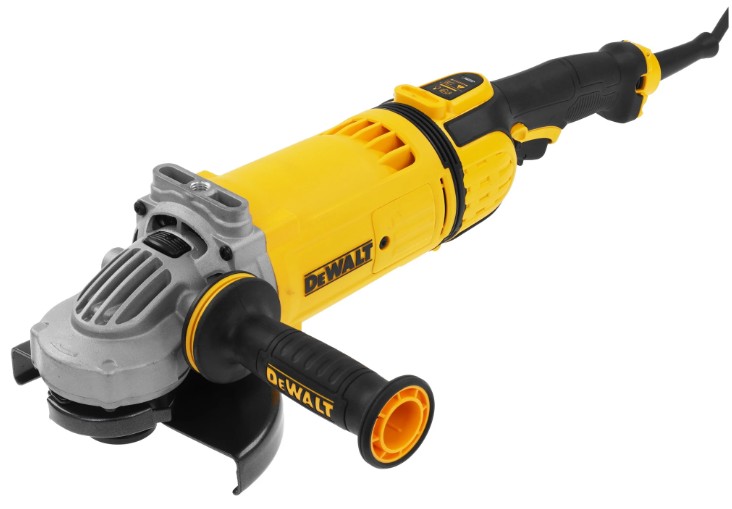 

Шлифовальная машина угловая DeWALT DWE4597-IN 2600 Вт/до 8500 об.в мин/180 мм/плавный пуск/антивибрация/шнур 2.5м/желтый, DWE4597-IN
