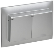 фото Розетка двухместная с заземлением IEK SK-R26-16-44-K23-F