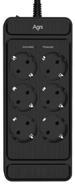 

Сетевой фильтр AGNI TP-FS6E-2m-black 6 розеток, 16А, 4000Вт, 220-250В, 2 м, 3x1,5mm2, черный, TP-FS6E-2m-black