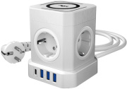 фото Сетевой фильтр  AGNI TP-VE4U5E-C-W-2m-white