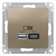 фото Розетка USB  Systeme Electric ATN000539 в Перми