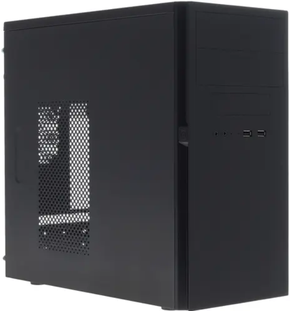 

Корпус mATX Powerman 6184448 черный, БП 450W, 2*USB 3.0, audio, 6184448
