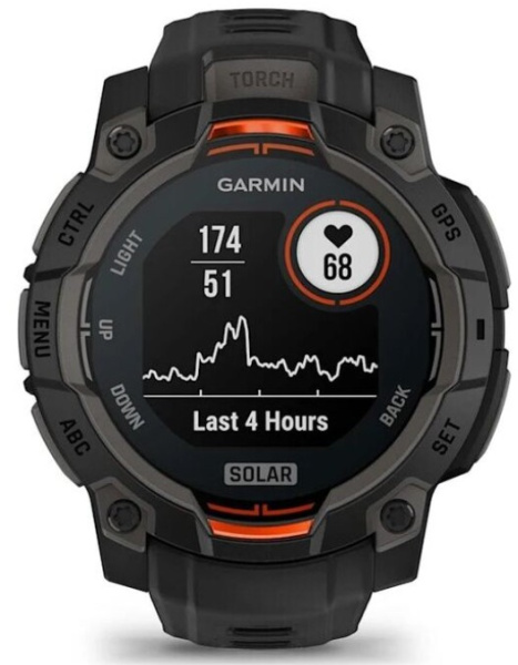 Изображение товара Garmin Instinct 3 Solar мужские умные часы водонепроницаемые 45 мм черные