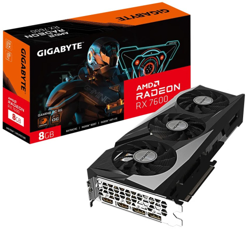 фото Видеокарта GIGABYTE Radeon RX 7600 (GV-R76GAMING OC-8GD) в Екатеринбурге