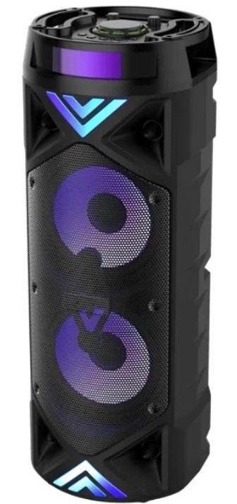 

Колонка портативная Hyundai H-MC180 черный 80Вт FM USB BT SD/MMC, 1098377, H-MC180