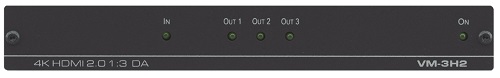 

Усилитель-распределитель Kramer VM-3H2 10-804080290 1:3 HDMI UHD, поддержка 4K60 4:4:4, HDMI 2.0, VM-3H2