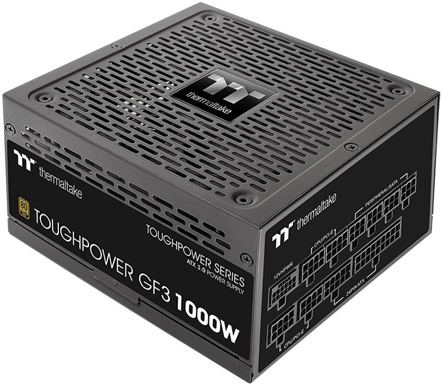 

Блок питания ATX Thermaltake Toughpower GF3 PS-TPD-1000FNFAGE-4 1000W, Active PFC, 80 Plus Gold, 135mm fan, full modular (ATX 12V 3.0), Toughpower GF3