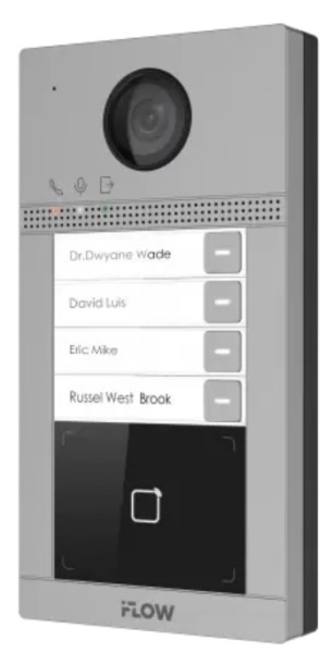 Изображение товара Вызывная панель Sigur F‑VI‑1406ISMCWE1 с видеосвязью и Wi‑Fi для 4 абонентов