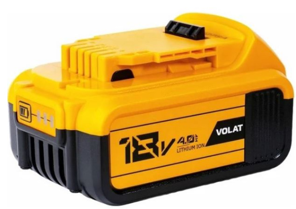 Изображение товара Батарея VOLAT VT-DEW-DCB184 18V 4.0Ah для электроинструментов
