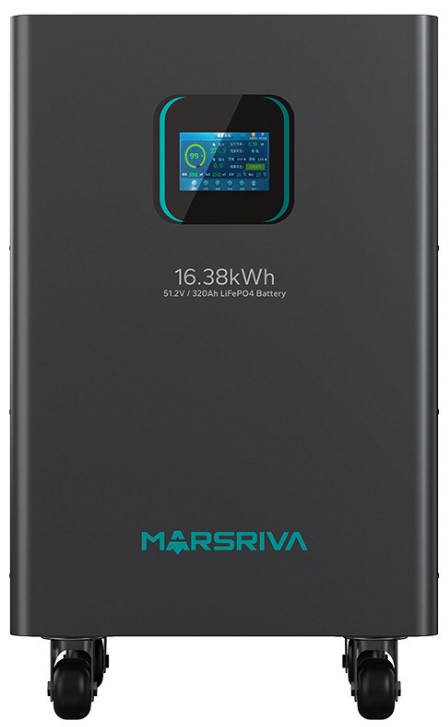

Батарея Marsriva MR-LFP48-320-FSD LiFePO4, 51.2В/320Ач, BYD, Класс A, 16.38кВт*ч, 6000 циклов, MR-LFP48-320-FSD