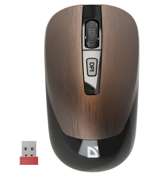 

Мышь Wireless Defender Wave MM-995 52992 бронза, Wave MM-995