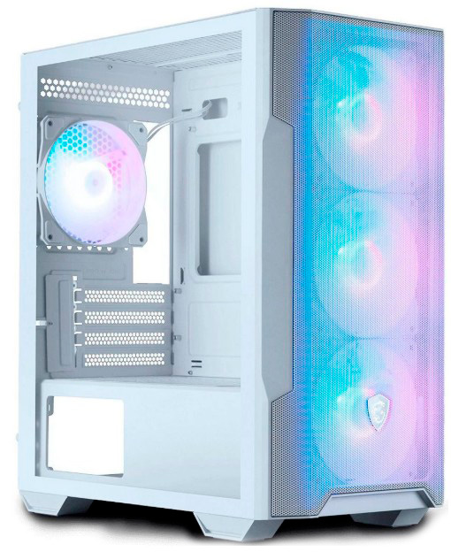 

Корпус mATX MSI MAG FORGE M100R 306-7G20W24-HH9 белый, без БП, 2*USB 2.0, USB 3.0, MAG FORGE M100R