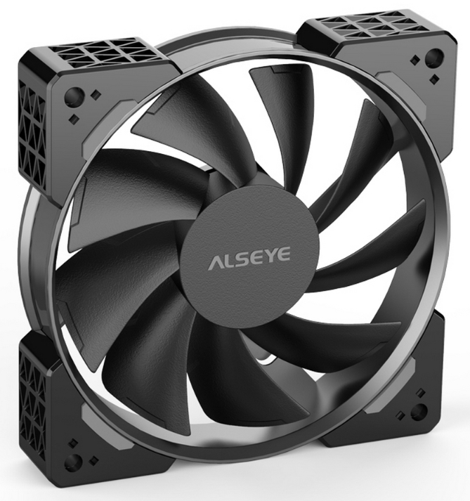

Вентилятор для корпуса ALSEYE NEO N12-B 120*120*25 mm, 700-1800rpm, 62.46CFM, 37.8dBA, 4-pin PWM, NEO