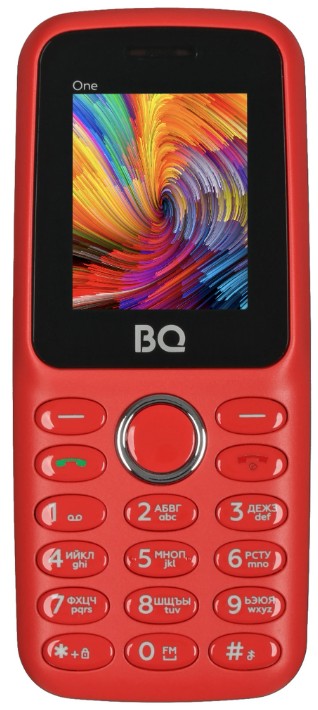 

Мобильный телефон BQ 1800L One Red 1.77", BT, 2*nano SIM, 950 mAh, 1800L One Red