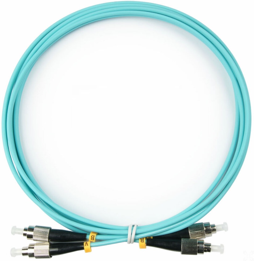 

Кабель патч-корд волоконно-оптический Cabeus FOP-50-FC-FC-2m duplex FC-FC 50/125 mm OM3 2м LSZH, FOP-50-FC-FC-2m