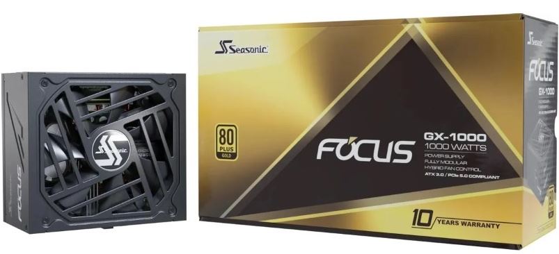 

Блок питания ATX SeaSonic Focus GX-1000 1000W, 80+ gold, 135mm fan, full modular, RTL, Focus GX-1000