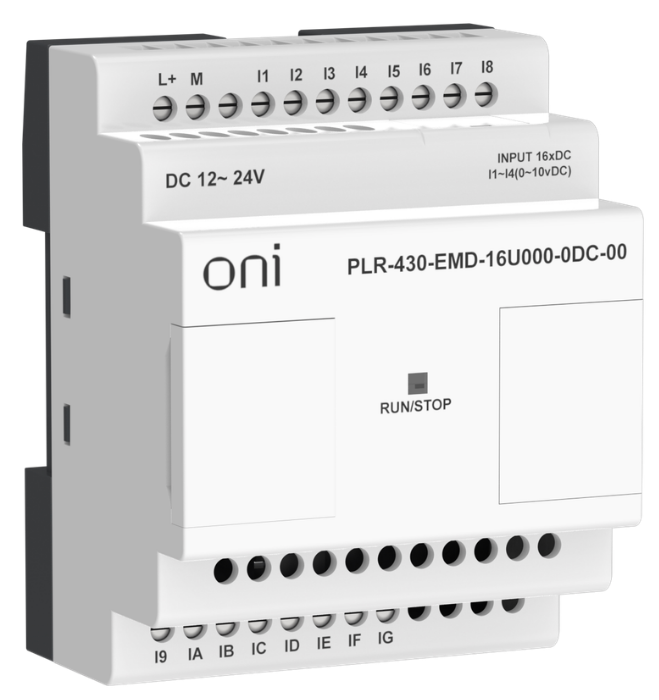 

Модуль расширения ONI PLR-430-EMD-16U000-0DC-00 ПЛК 430 входов выходов 12 DI 4 UI (0-10 В/DI) 24В DC, PLR-430-EMD-16U000-0DC-00