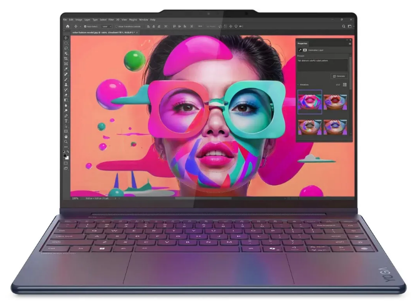 

Ноутбук Lenovo Yoga 9 14ILL10 83LC0054RK U7-256V/16Gb/1Tb SSD/Arc Graphics/14" OLED Touch 2.8K/WiFi/BT/Cam/Win11Home/blue, Yoga 9 14ILL10