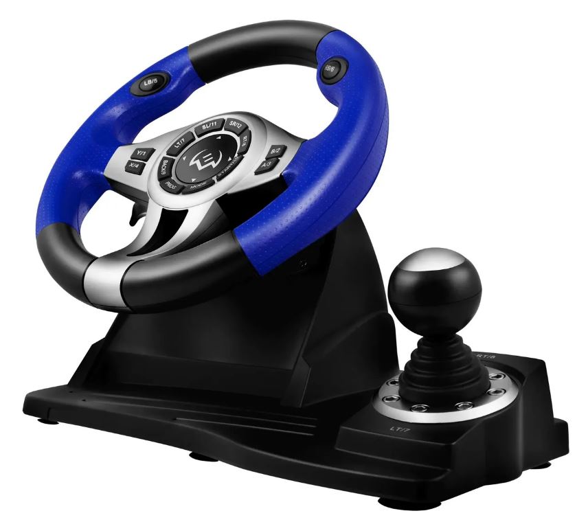 Руль Sven GC-W600 SV-015435 (педали, вибро, лепестки, D-pad, 12 кл, PC/PS3/Xinput)