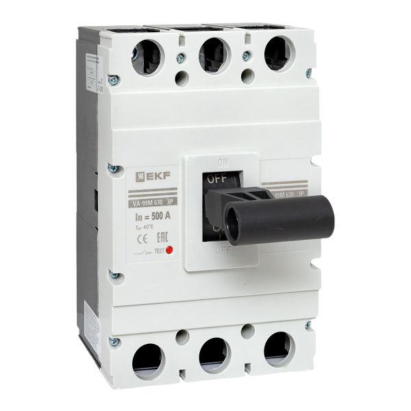 

Автоматический выключатель в литом корпусе EKF mccb99-630-500m ВА-99М 630/500А 3P 50кА, mccb99-630-500m
