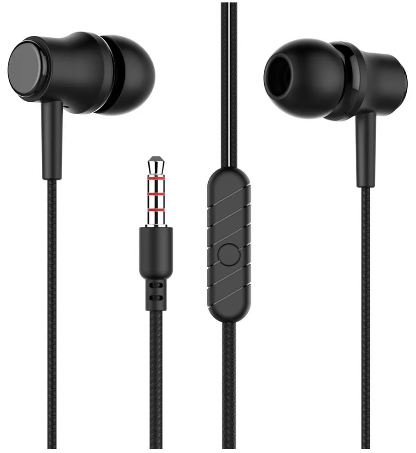 

Наушники More Choice G16 вакуумные AUX разъём с МК без рег.громкости длина 1.2м Black, G16