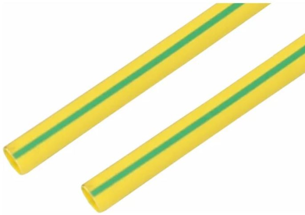 Изображение товара Термоусаживаемая трубка Rexant 24-0008 желто-зеленая 1 метр