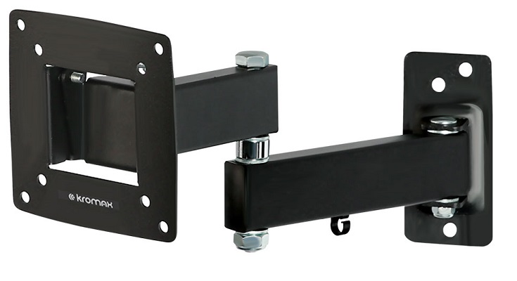 

Кронштейн настенный Kromax Optima-104 Kromax_28004 от стены 68.5-322мм, наклон +5°/-12°, VESA 100х100, черный, Optima-104