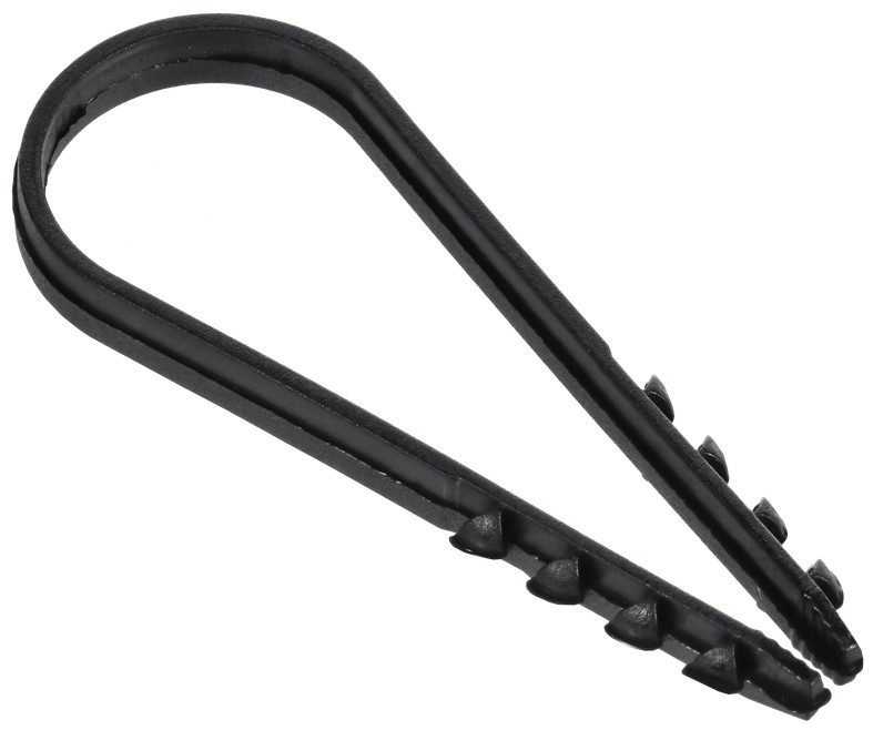 

Дюбель-хомут GENERICA UDH13-19-25-100-K02-G 19х25мм для круглого кабеля нейлон черный (уп.100шт), UDH13-19-25-100-K02-G