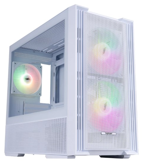 

Корпус mATX 1STPLAYER AU6 ARGB White AU6-WH-2FA7-14-W-2FA7R-W-1FA7-W без БП, боковая панель из закалённого стекла, USB 3.0, USB 2.0, AU6 ARGB White