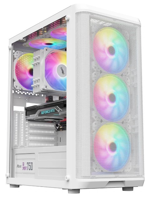 

Корпус ATX ALSEYE Audin-WH AS.07.0179 белый, без БП, боковая панель из закалённого стекла, 2*USB 2.0, USB 3.2, Audin-WH