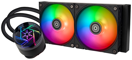 

Система охлаждения жидкостная SilverStone G53NP240ARGB020 LGA115x/1200/1700/1851/AM4/AM5 (2*120mm, 500-2200rpm, 75.74CFM, 33.1dBa), G53NP240ARGB020