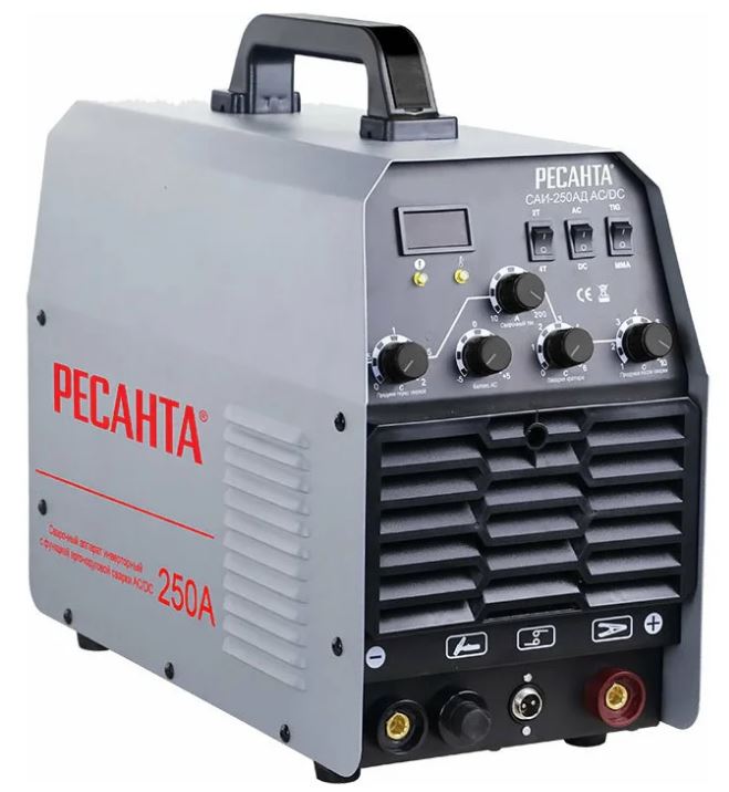 

Сварочный аппарат инверторный Ресанта САИ- 250АД AC/DC 65/59, САИ- 250АД AC/DC