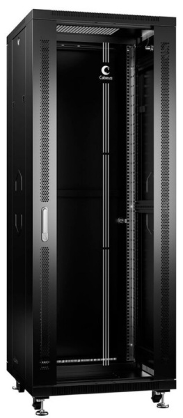 Изображение товара Шкаф серверный Cabeus SH-05C-32U60/100-BK с оргстеклянной дверью и защитой IP20