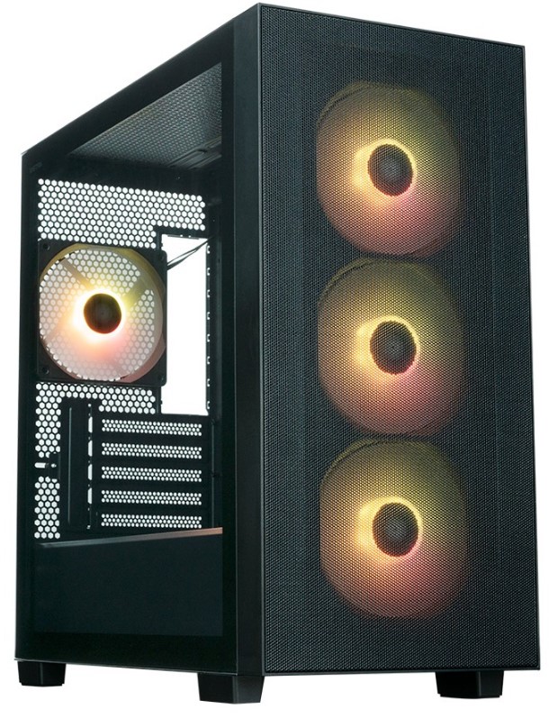 

Корпус mATX Xastra A510M 4ARGB-UC Black USB Type-C, A510M 4ARGB-UC Black