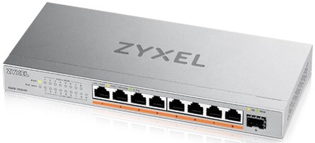 

Коммутатор неуправляемый ZYXEL XMG-108HP PoE++, 8xRJ-45: 1/2.5G PoE++, 1xSFP+, настольный, бесшумный, бюджет PoE 100 Вт, XMG-108HP