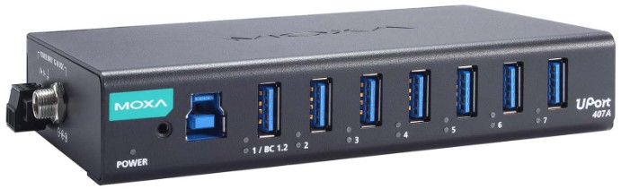 

Разветвитель USB 3.2 MOXA UPort 407A-T 7-портовый с адаптером, с расширенным диапазоном температур, UPort 407A-T
