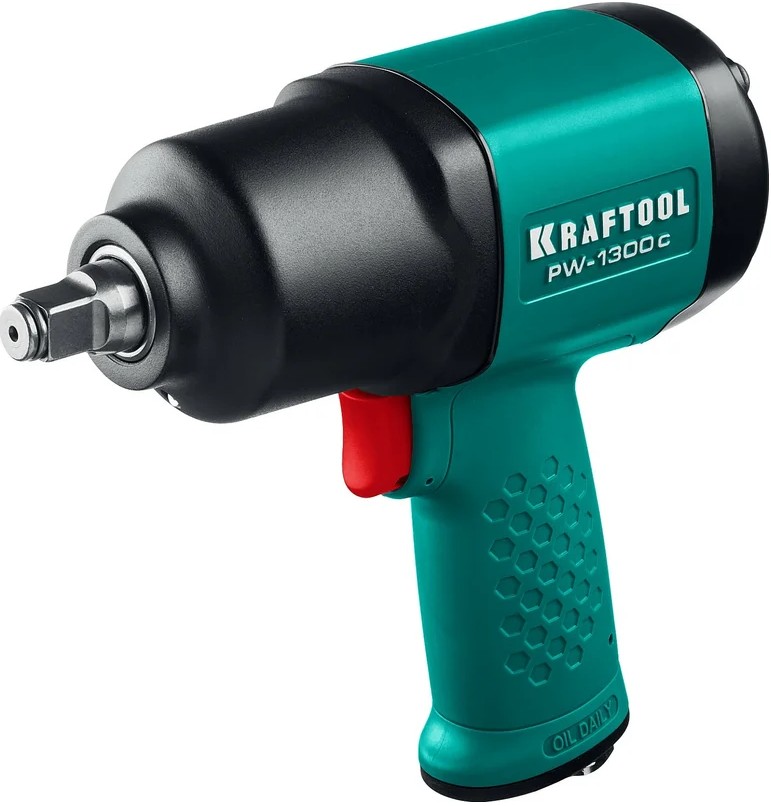 

Гайковерт Kraftool PW-1300c 64205 Kraftool ударный пневматический, 1/2", 1300 Нм, PW-1300c